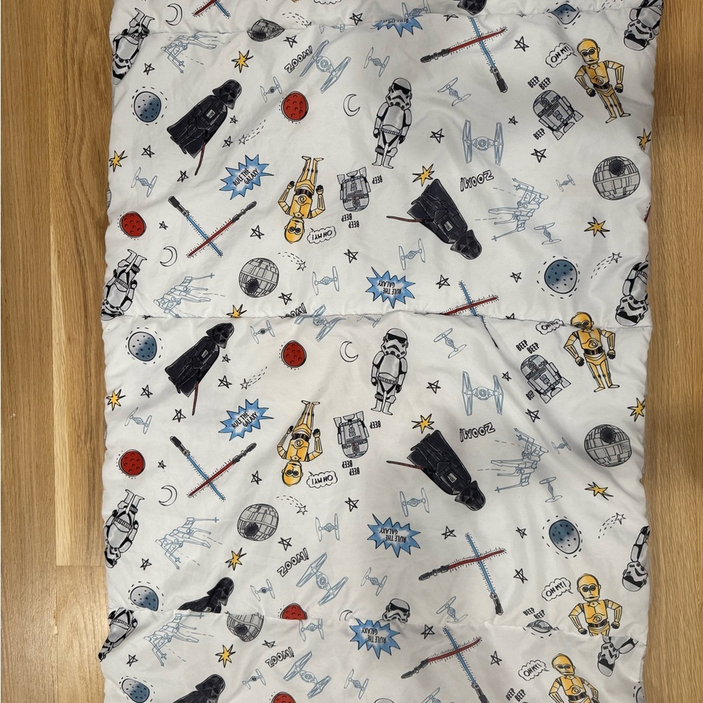 Star Wars Themed White nap sack with insert for pillow